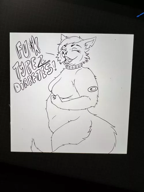 Kalypso is modeled directly from my body 🤍 heck this disease known as diabetes! Art by me!