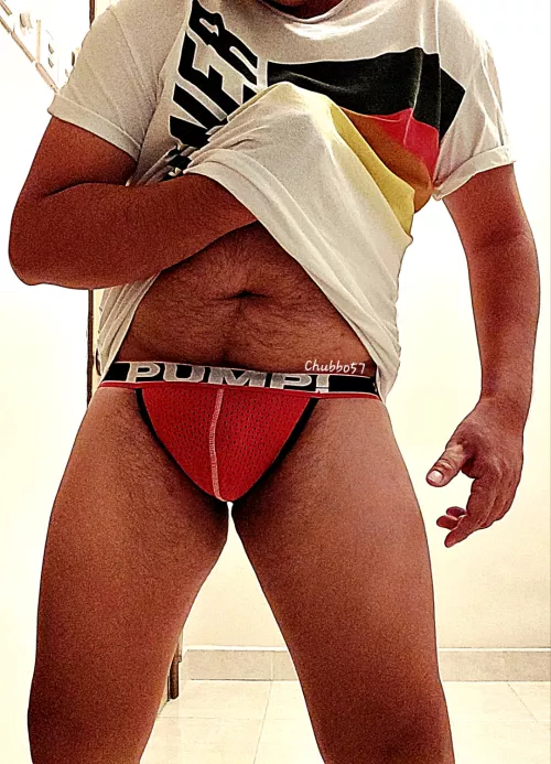 Kink: Sweaty jockstrap. Close-up of what I wore today. 😜🔍🌶️❤️🔎😉