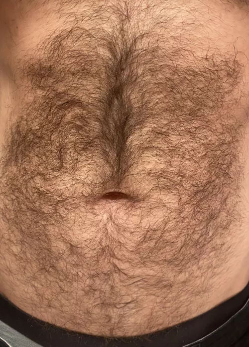 My happy trail is hairier above my belly button. 😂