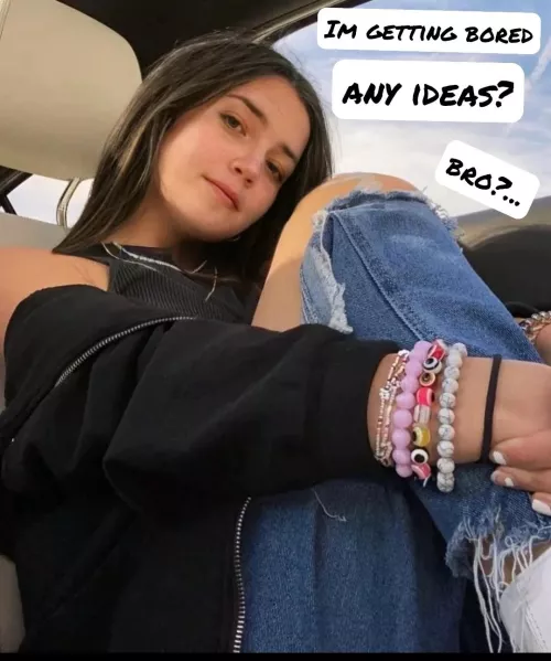 POV: You took yours (sometimes bratty) sister on road trip.