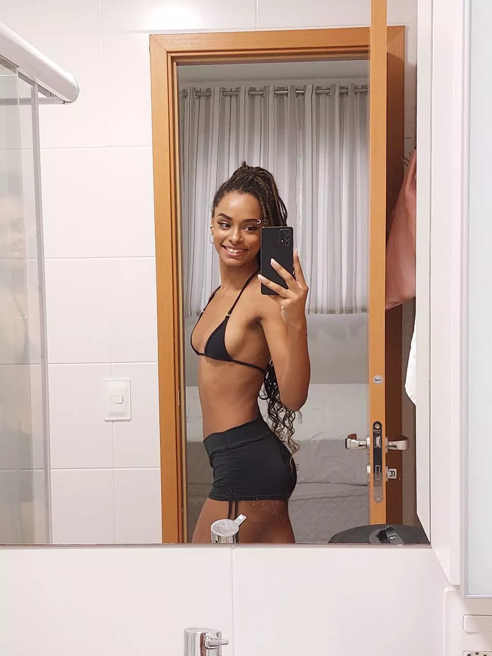 Selfie before getting in the shower