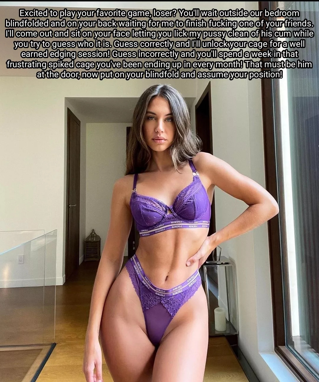 She doesn't even let you see her pussy, only lick it clean!