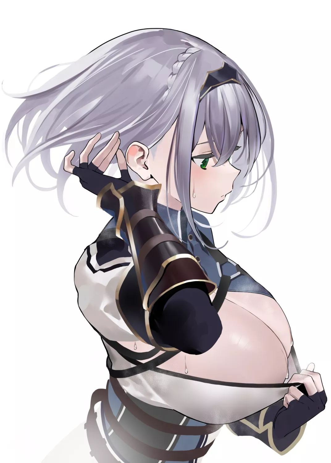 Shirogane Noel's huge breasts (zikataro)