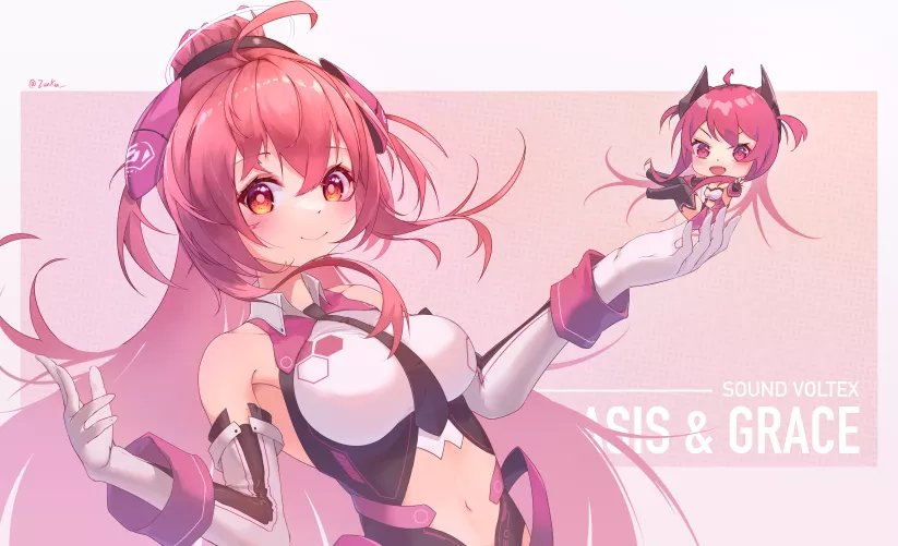 [Sound Voltex] Rasis holding chibi form Grace
