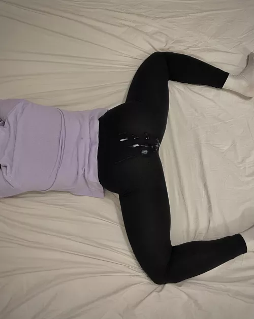 Stretching and getting soaked while in yoga pants