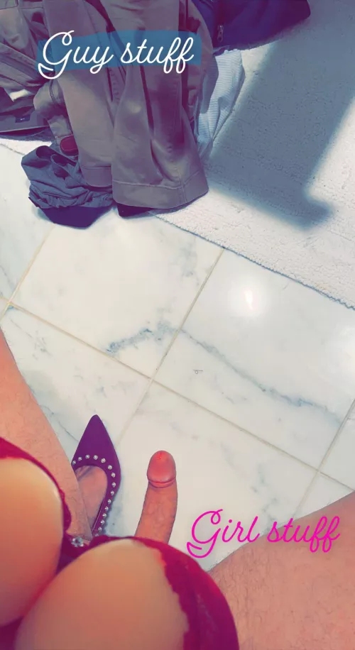 Switching my guy stuff for girl stuff