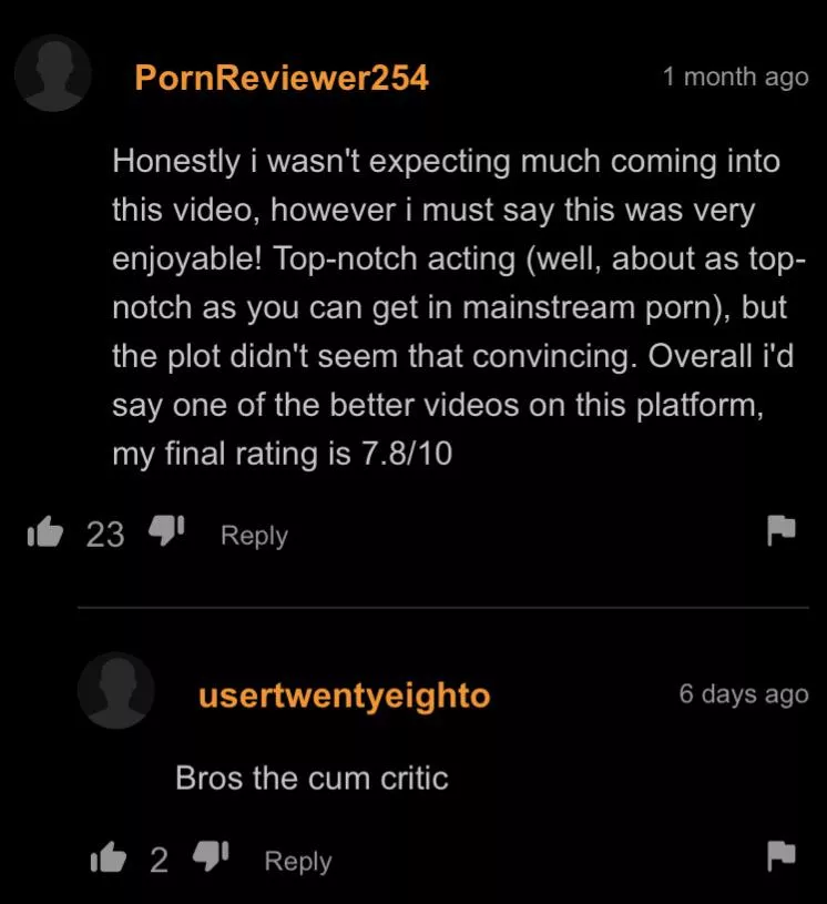 The cum critic