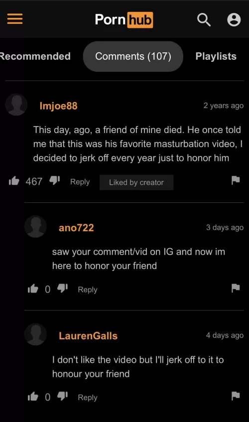 We all have a favorite jerk off video