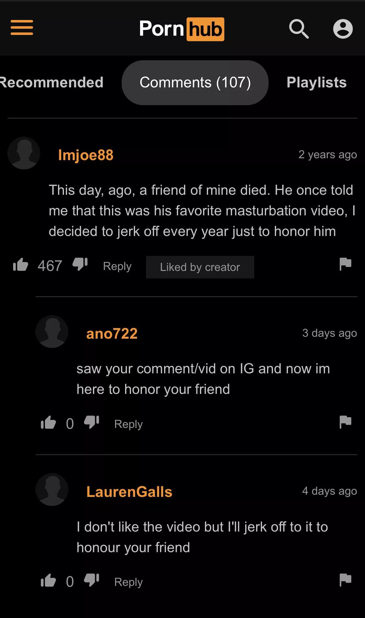 We all have a favorite jerk off video