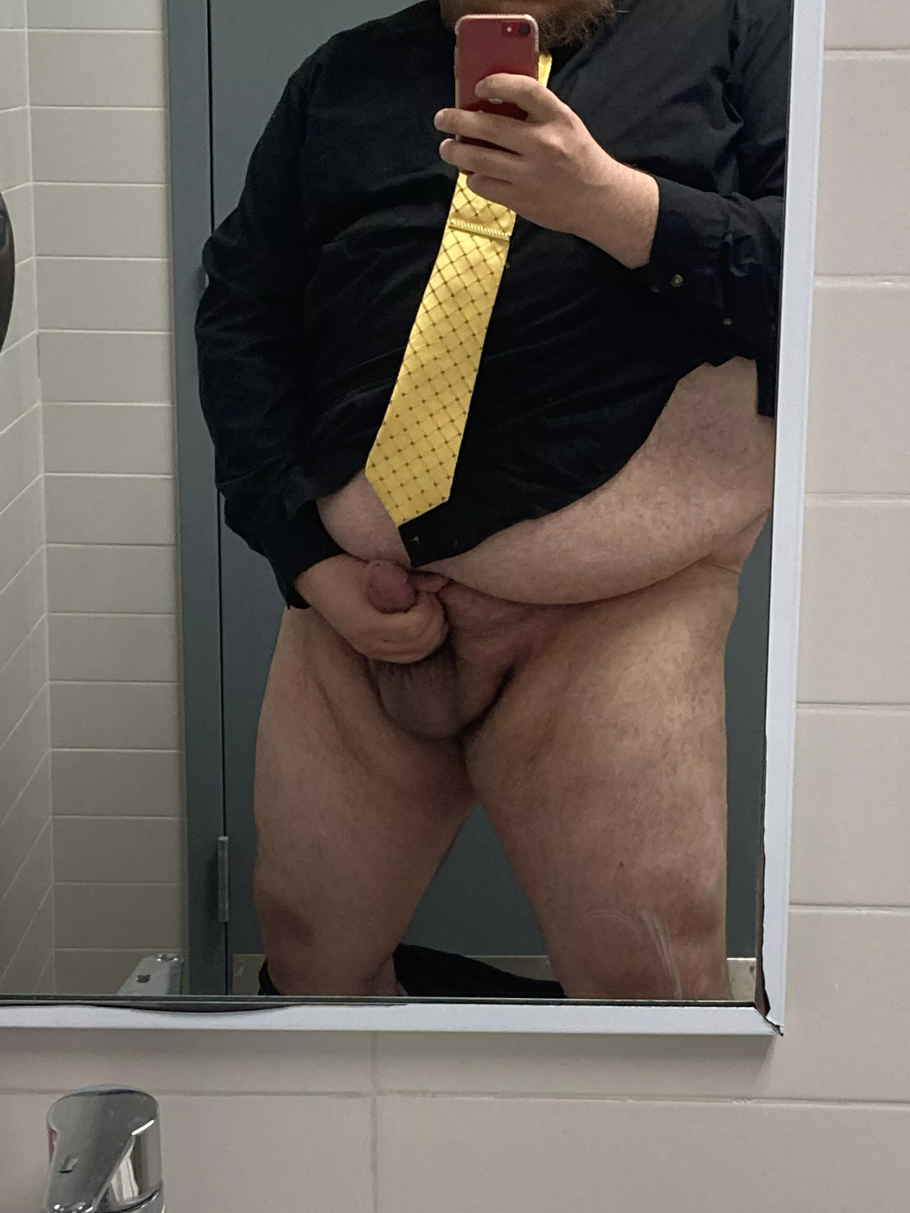 Another day another horny work selfie