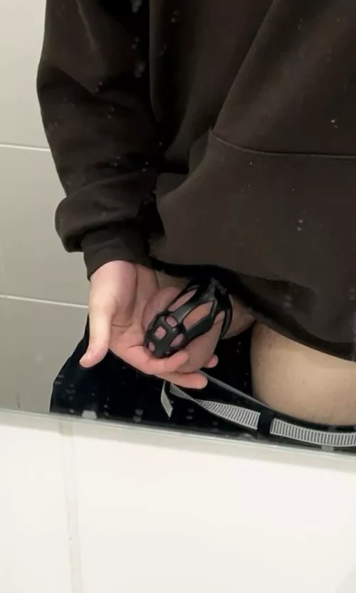 Cage check from work for my owner 🔒😏