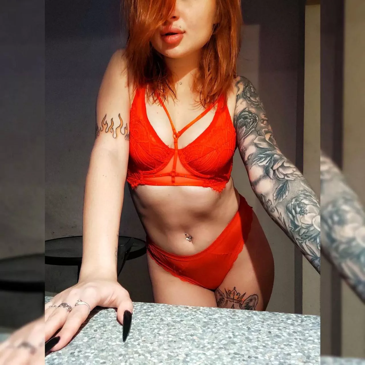do you like my fiery lingerie?