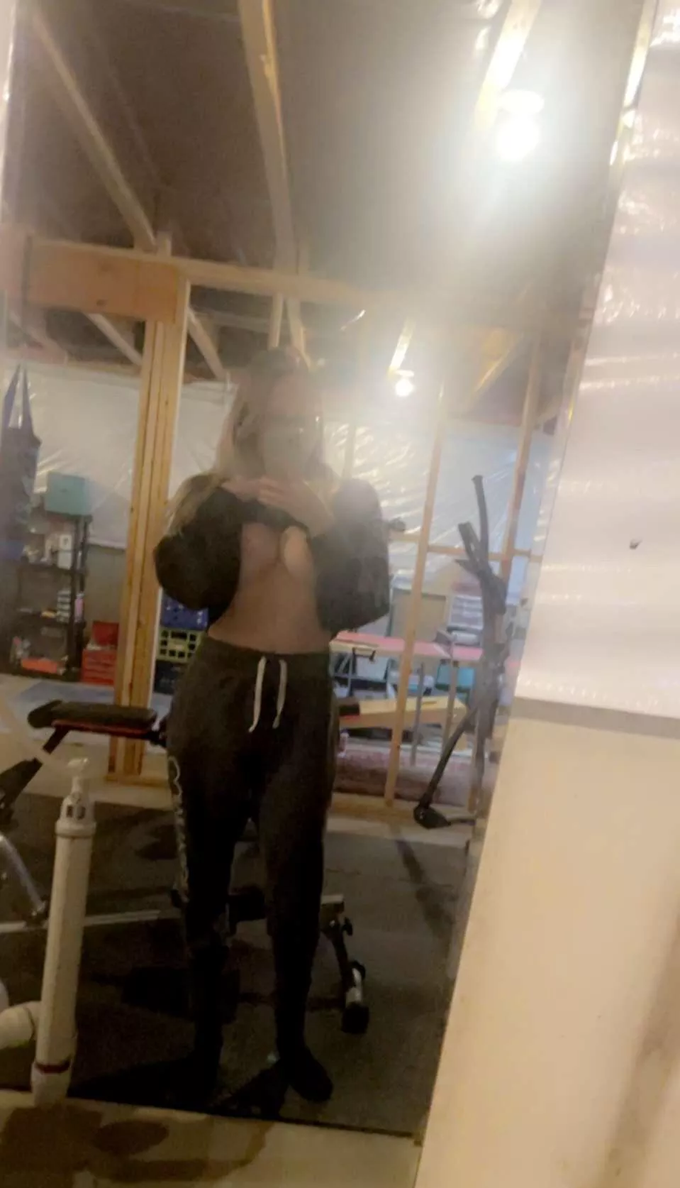 [F] working out for all the daddies out there in my daddy’s gym!