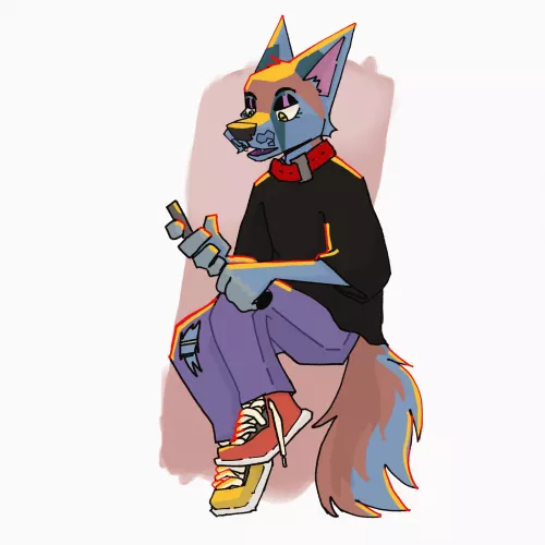 gosh i wish i was a blue dog