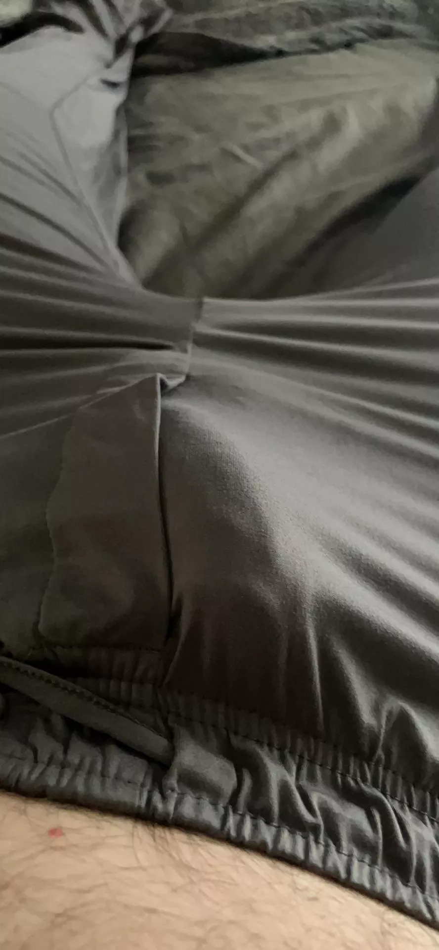 Gray silky pants. Love’em