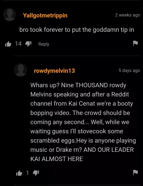 I dont understand but it was funny