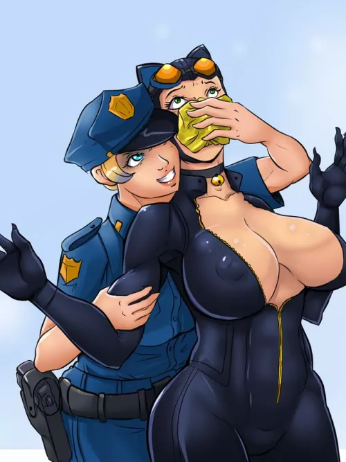 I've finally caught catwoman. If I make her my rape slave people will pay so much money to abuse her