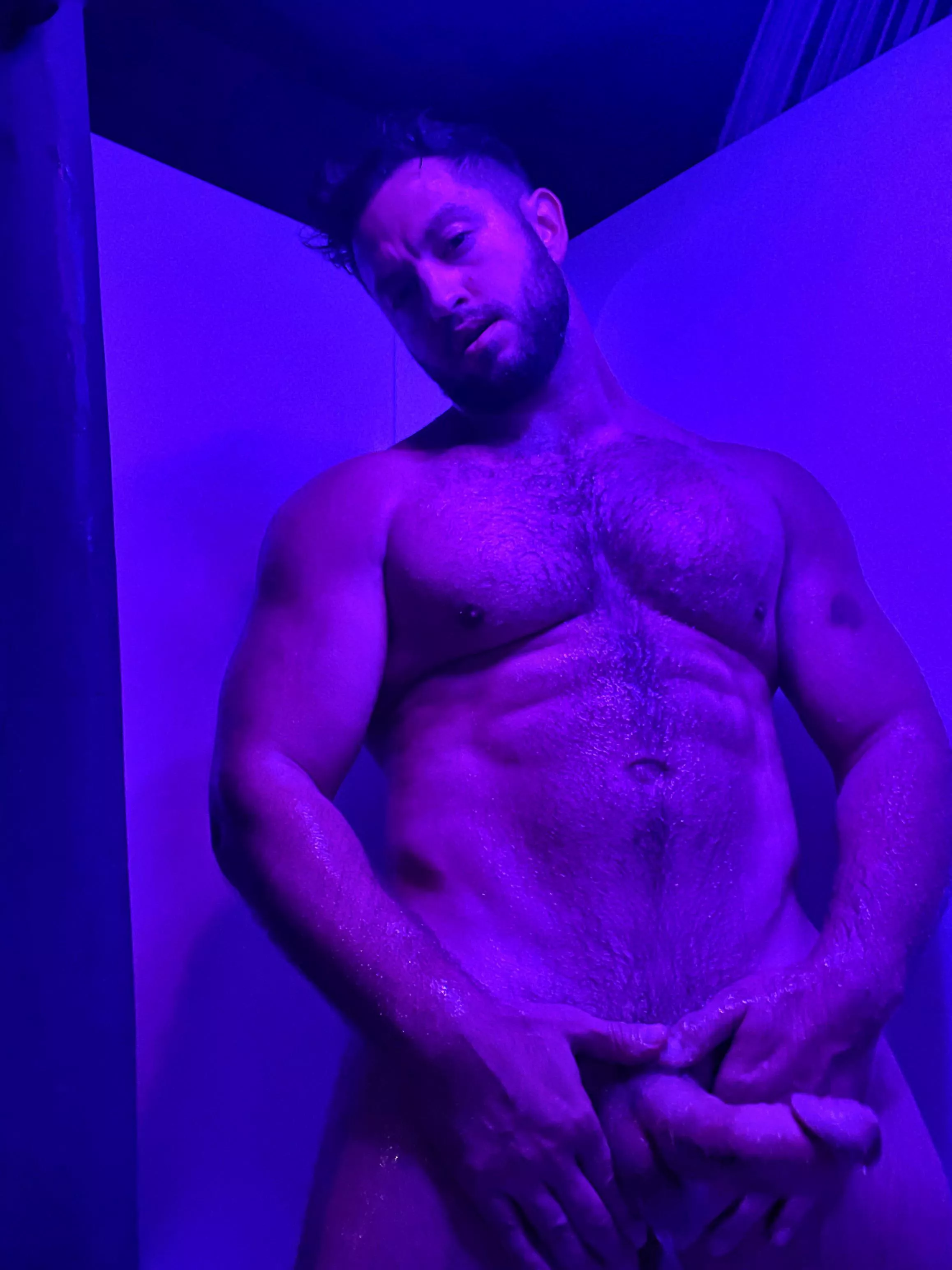 Join me in the shower and get on your knees