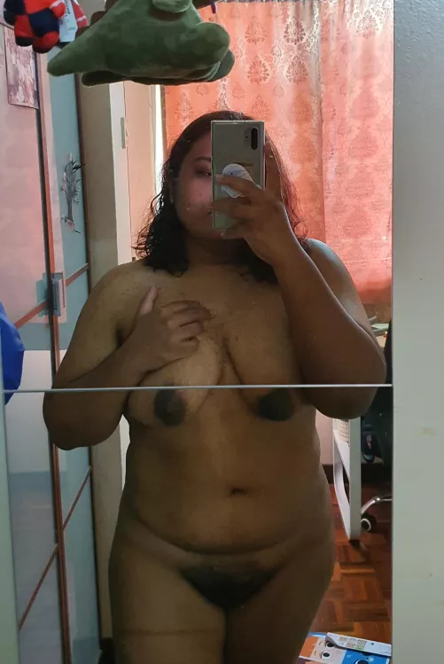 looking a little flabby today, but still needy for a cock..