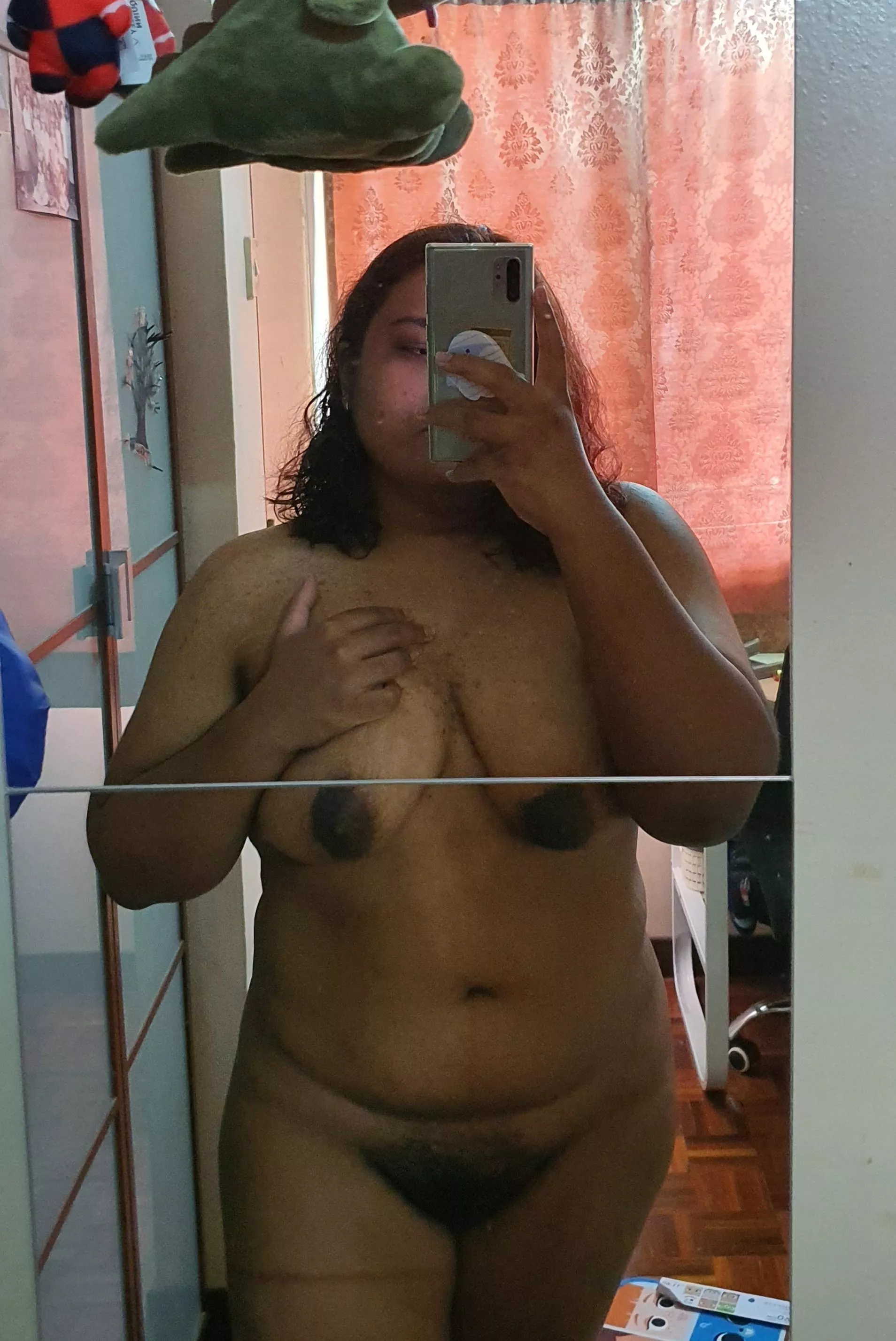 looking a little flabby today, but still needy for a cock..