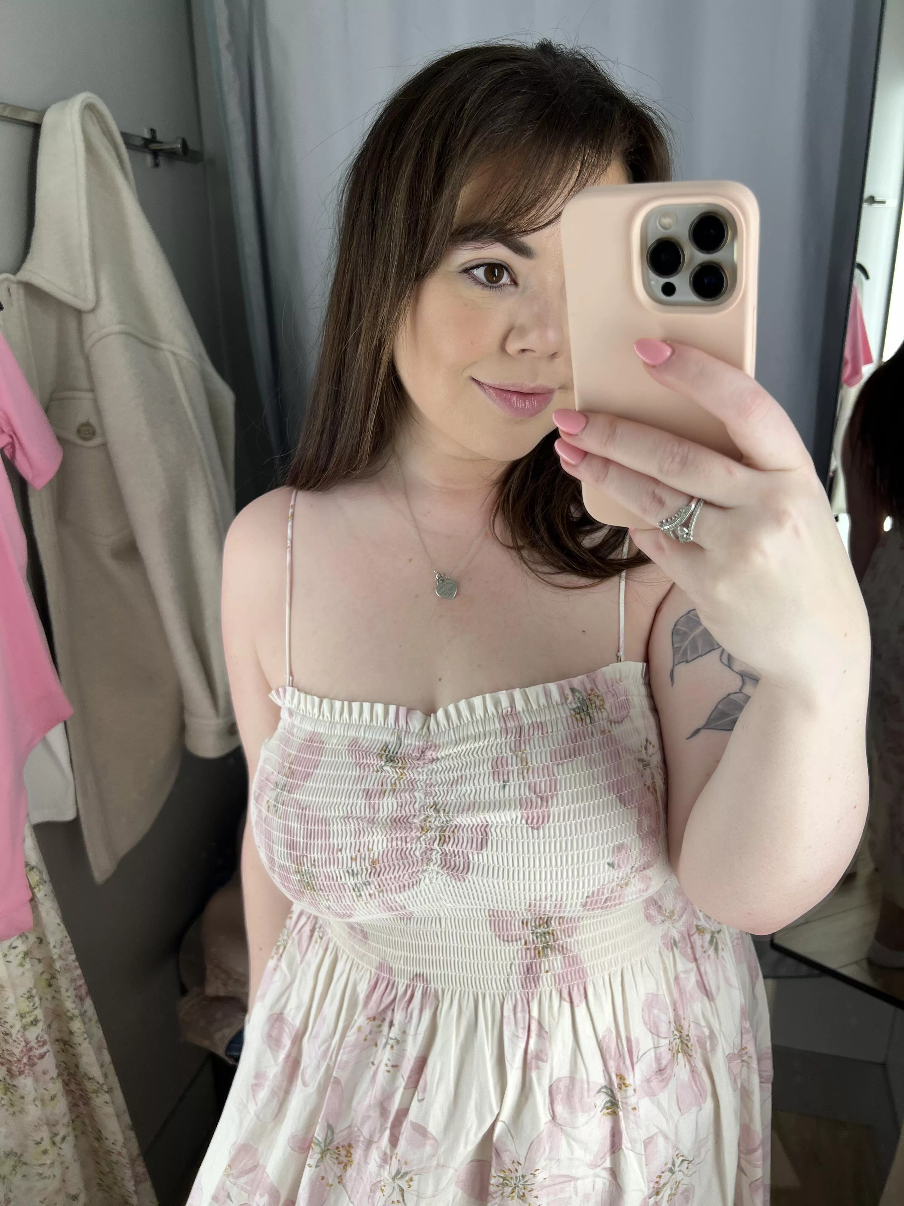 Love when I can go braless in a dress!