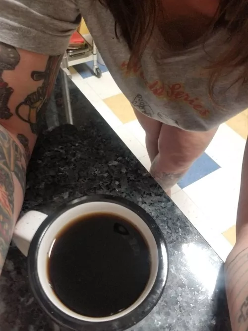 My alarm was so mean. At least I have coffee.