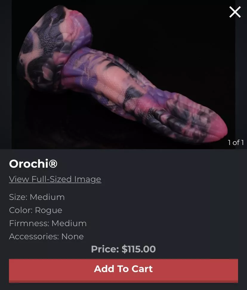 My first BD, Orochi m/m 🐉 Couldn’t resist the color 🥰