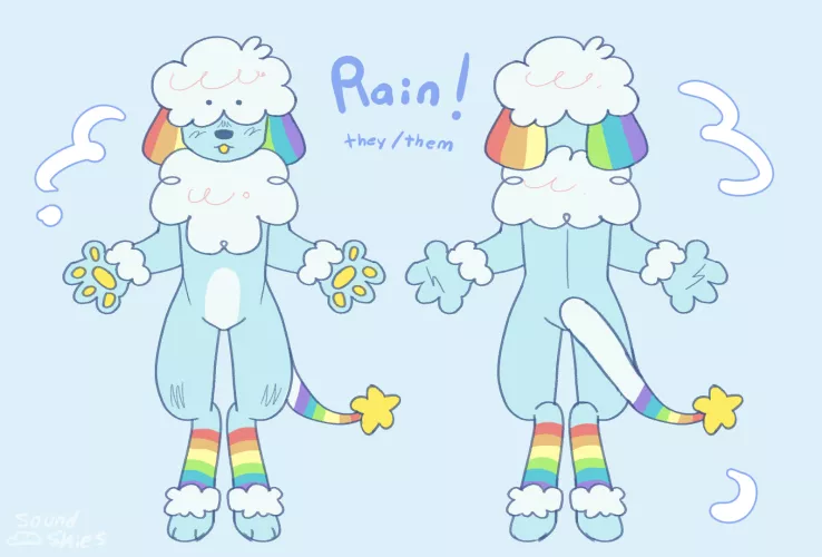 my new secondary sona, Rain! (art by me)