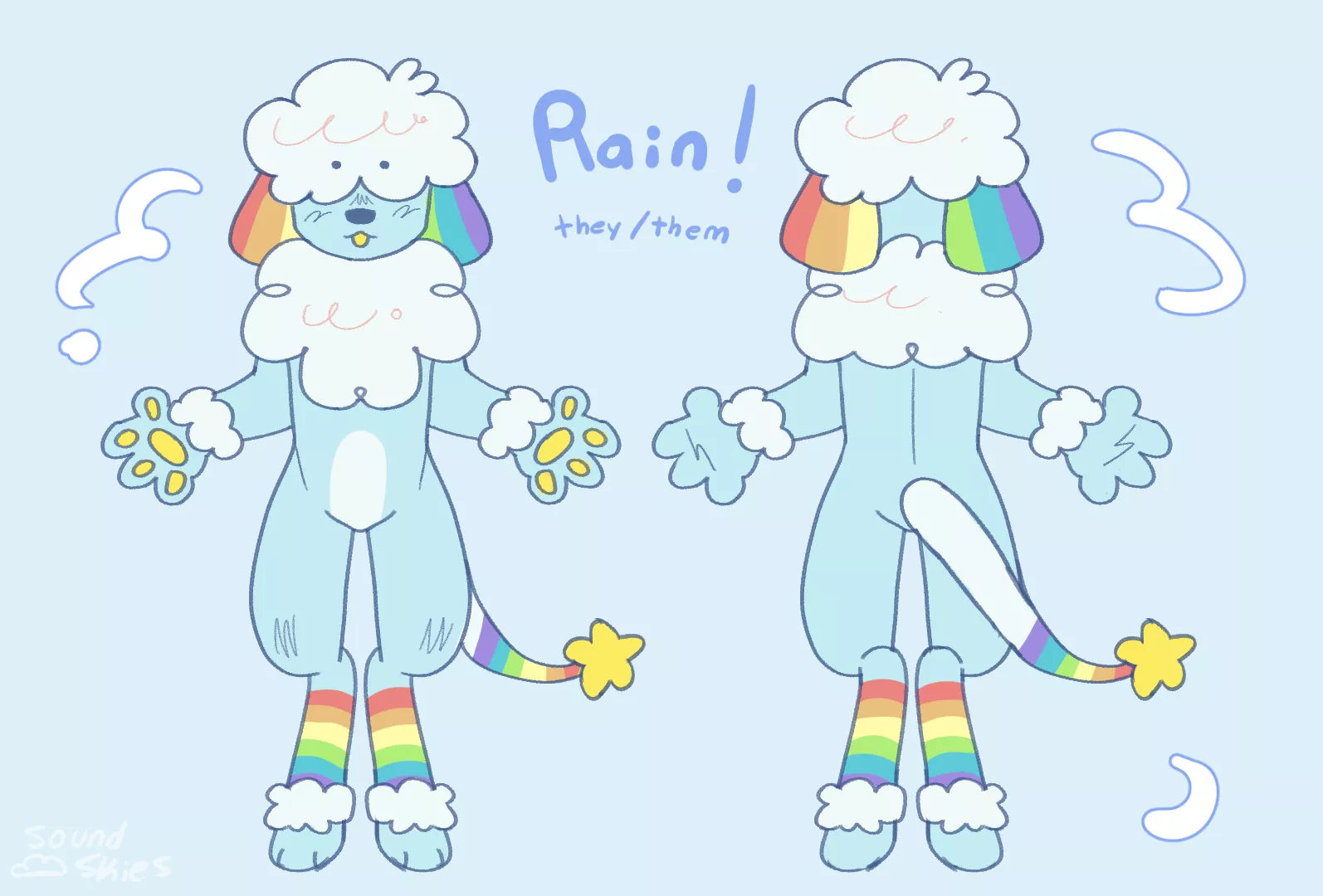 my new secondary sona, Rain! (art by me)