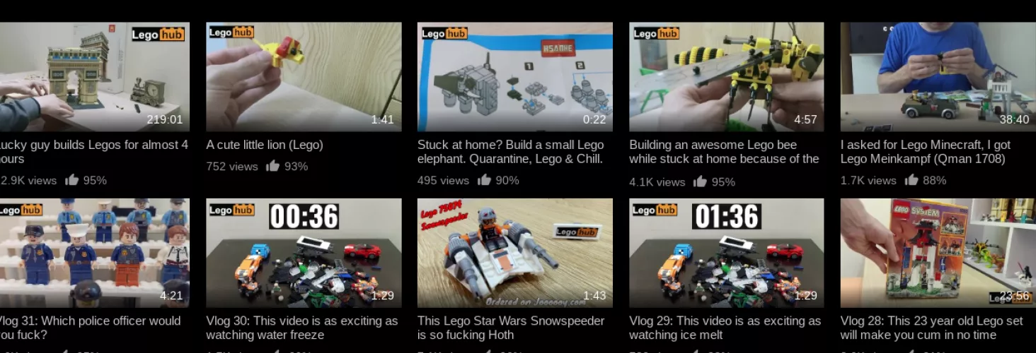 Not a comment, but I found the best channel on PornHub.