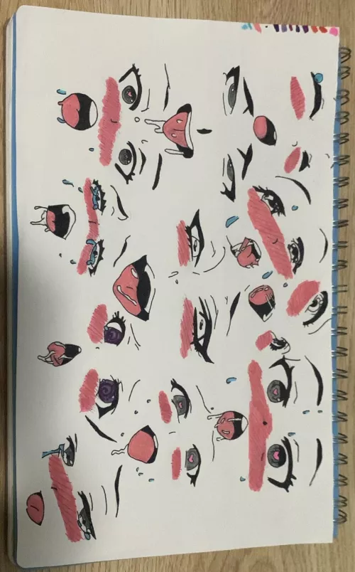 Outlined and coloured