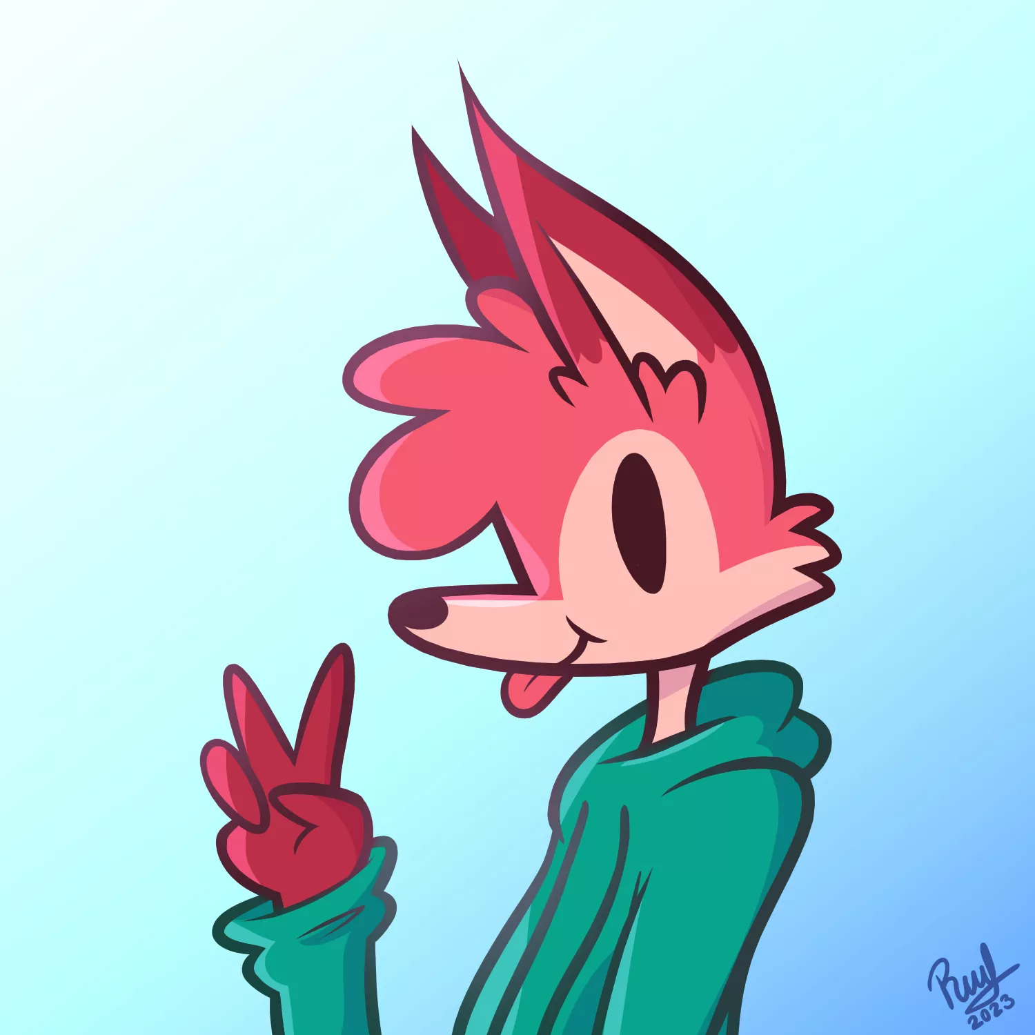 Pink fox (by me)