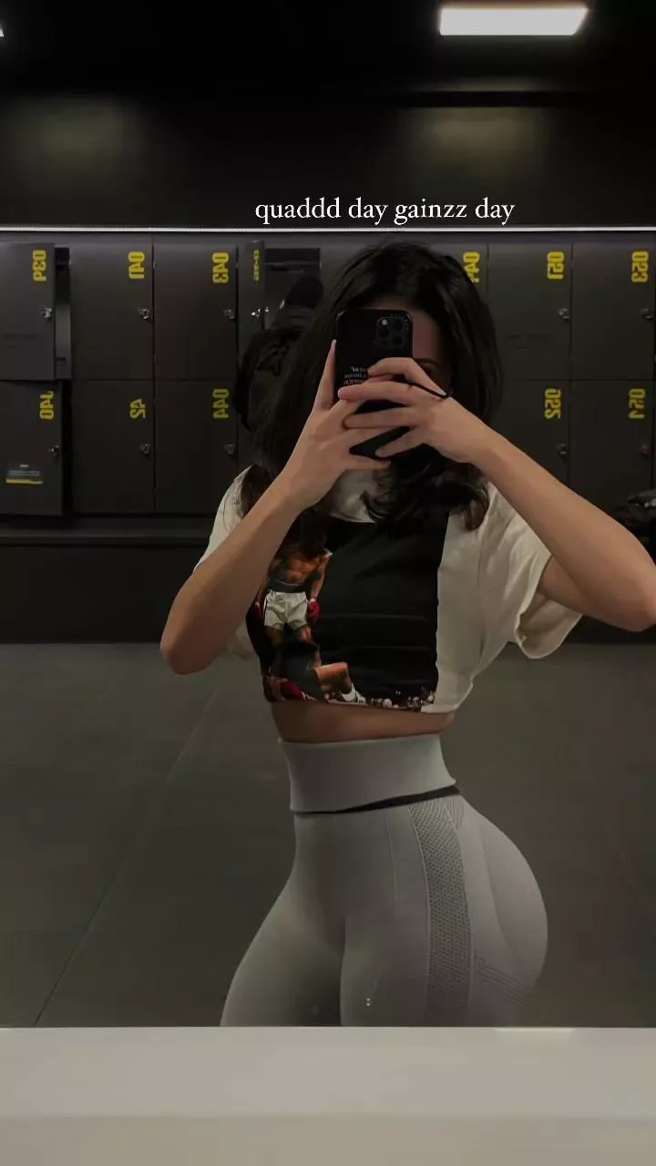 Shows off her progression