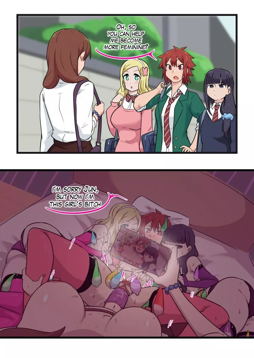 Teaching Tomo how to be more feminine. (Ukaya Masaru)