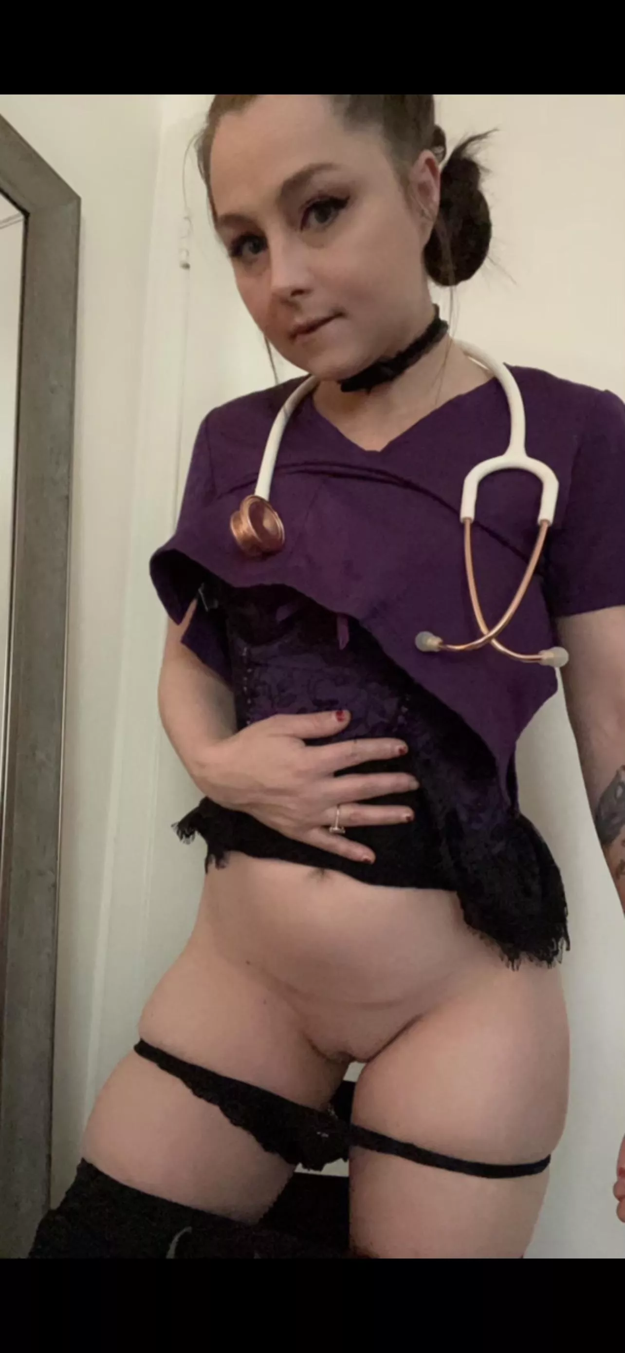 Want a closer look? I’m in the breakroom! See you soon💋😈💋😈