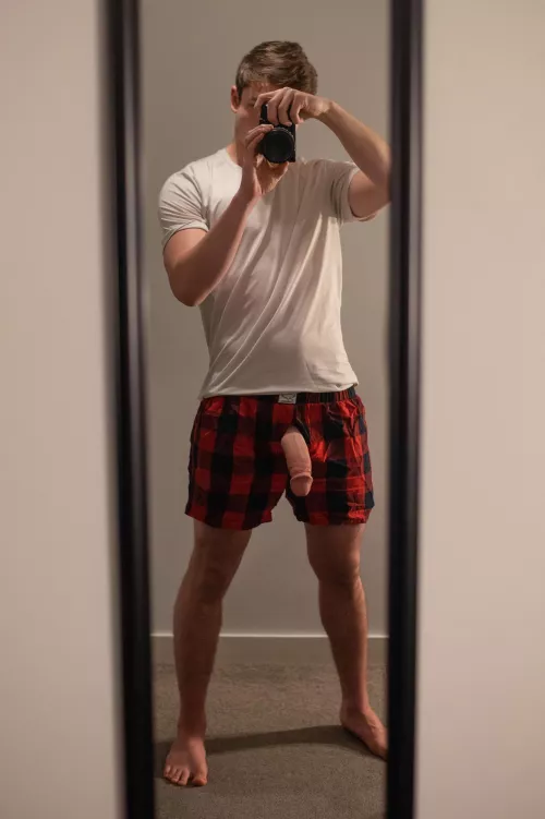 Bring your face right up against my thick young cock