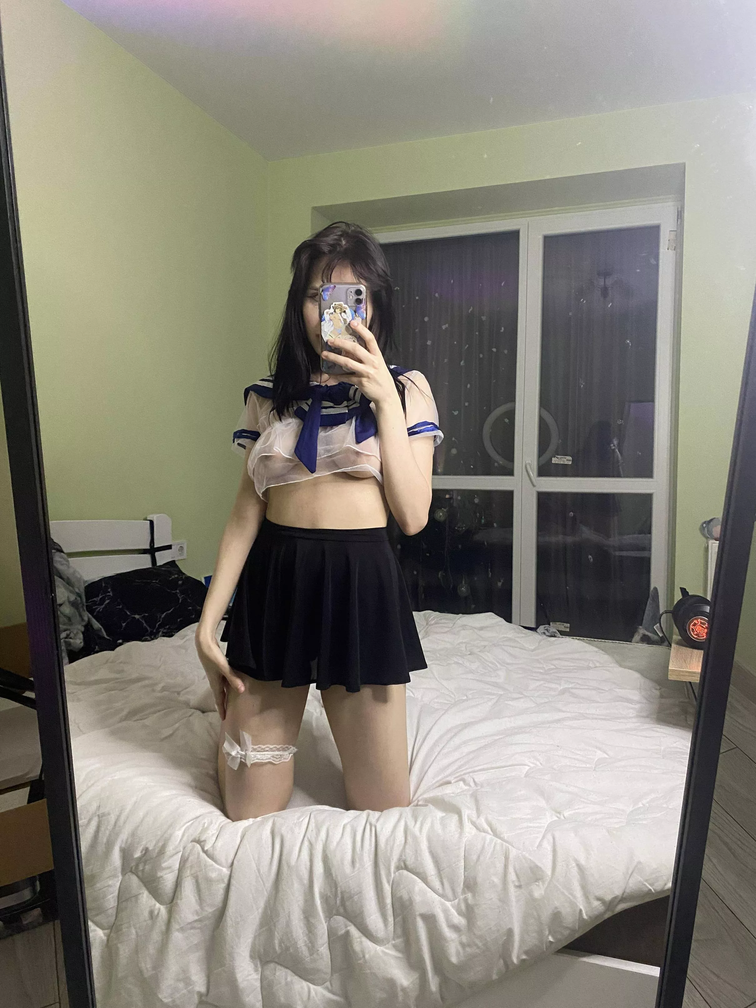 do you like my transparent top?