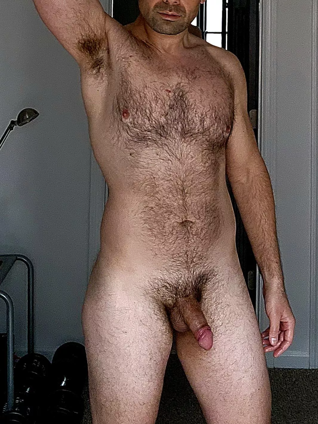 Feel this furry chest