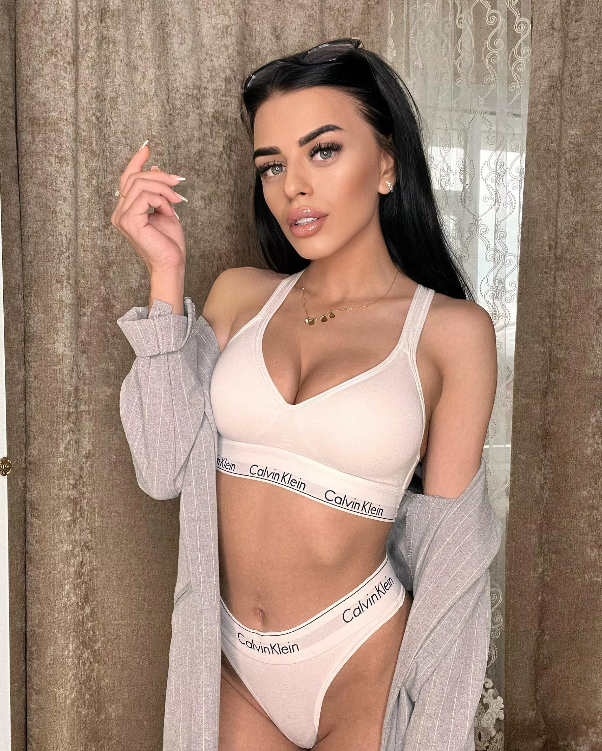 Horny girl in sexy pose