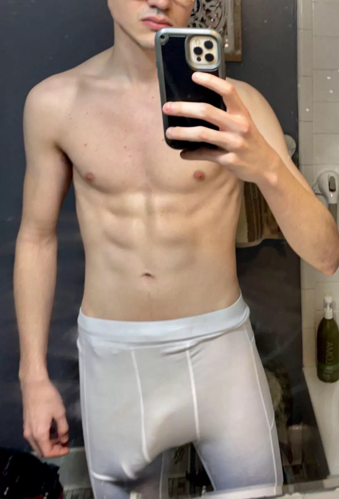 I always show off at the gym when I can