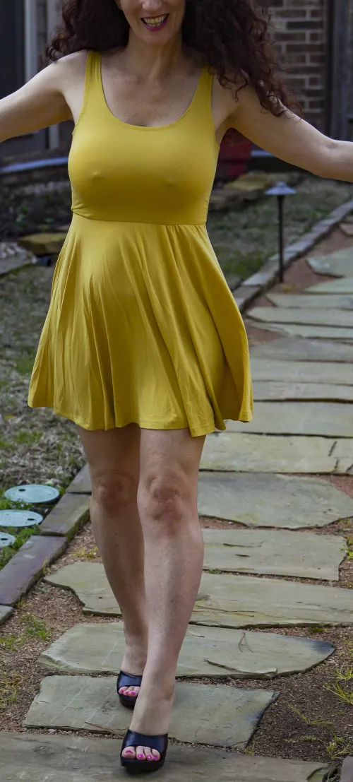 I sometimes pick the kids up from school in this dress