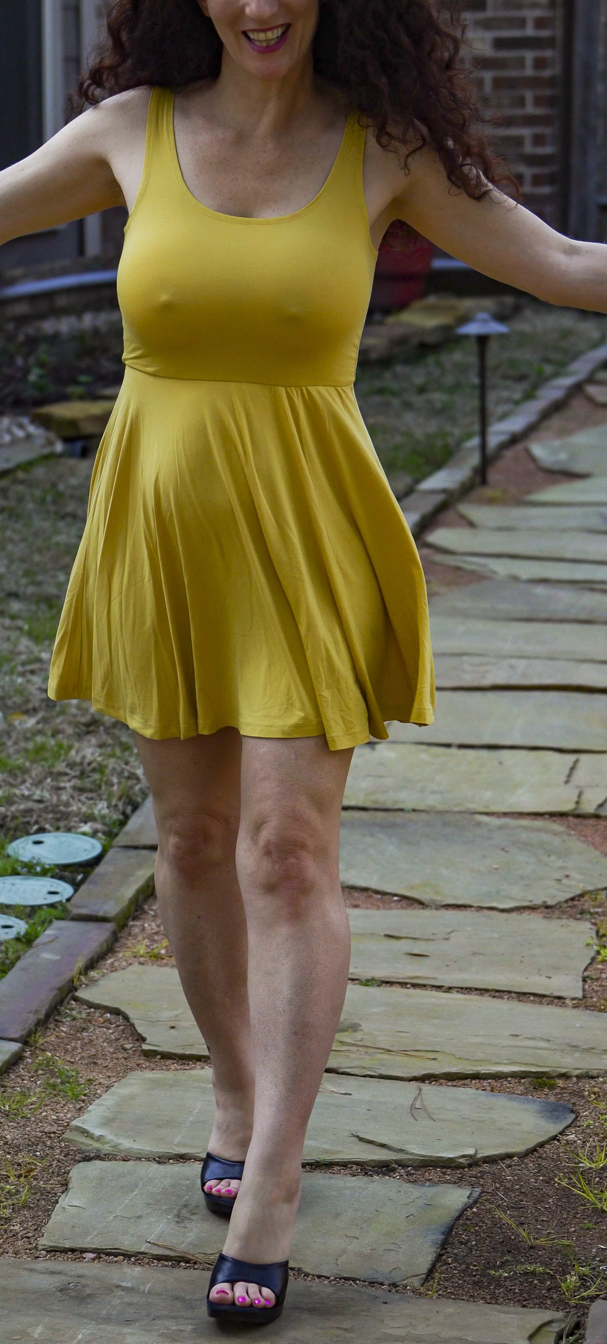 I sometimes pick the kids up from school in this dress