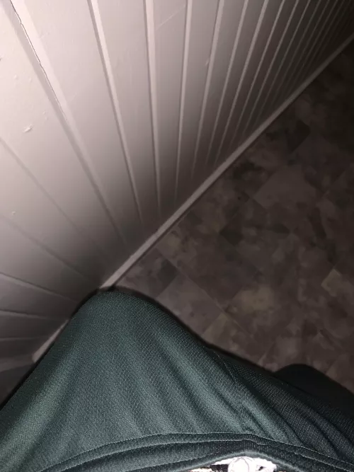 it’s pushing my pants up, dm me to see it without them on