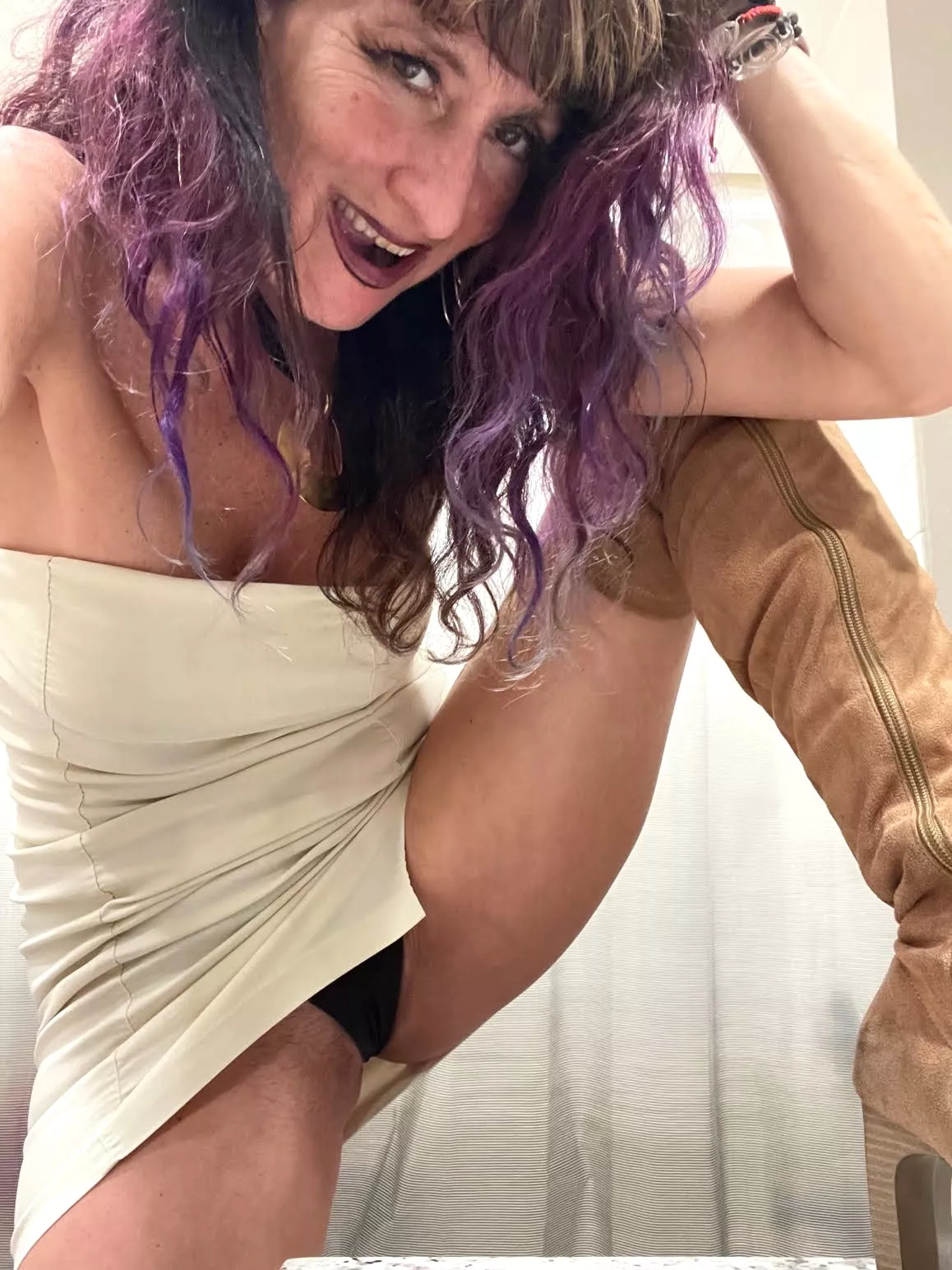 Just wanted to feel comfortable and I sure was.