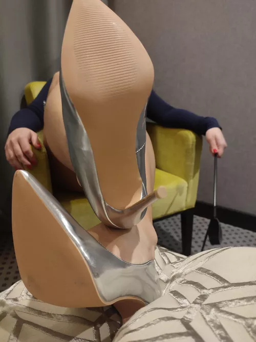 lick them clean or face the consequences 👠