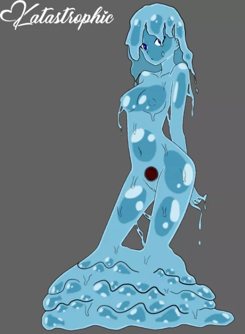 Meet Candace. She's my first ever attempt at drawing a slime girl