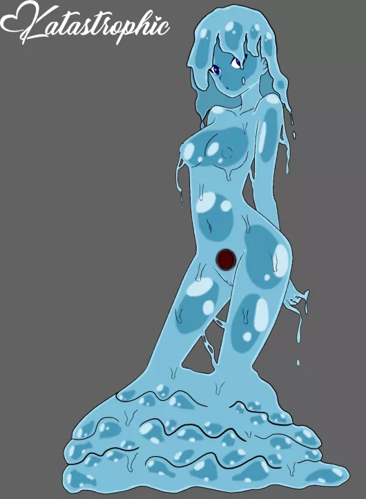 Meet Candace. She's my first ever attempt at drawing a slime girl