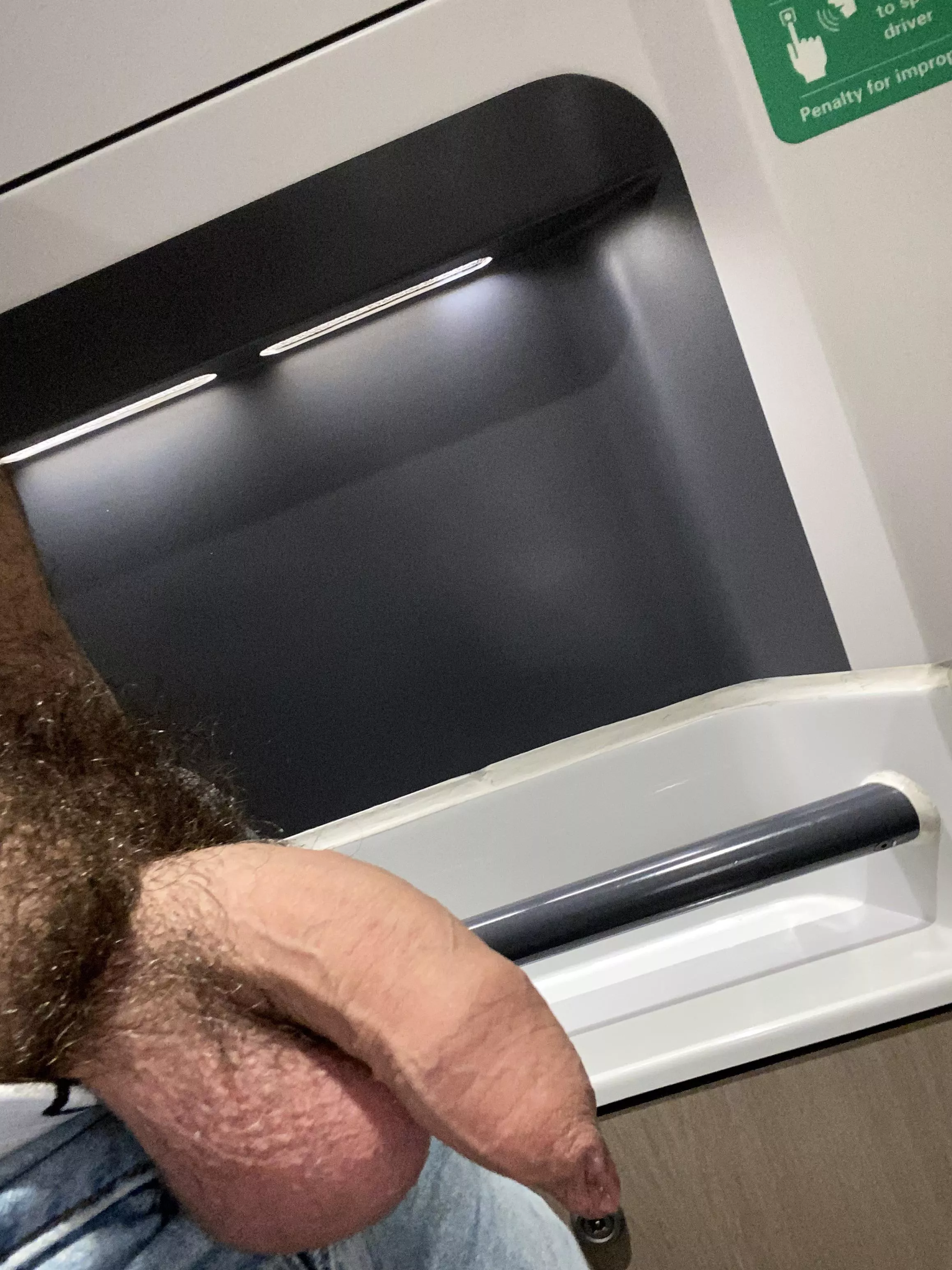 On a train - doors open