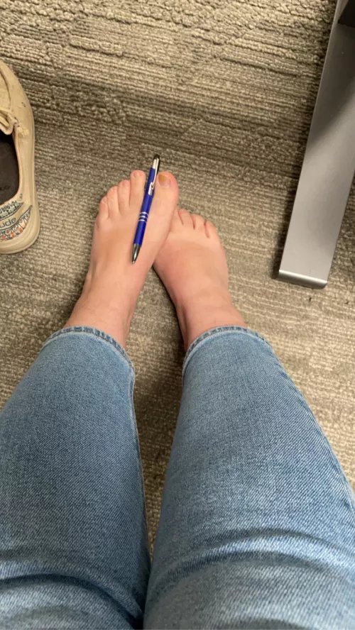 Opps I dropped my pen.. PICK IT UP WITH YOUR MOUTH (OC) DMs welcome