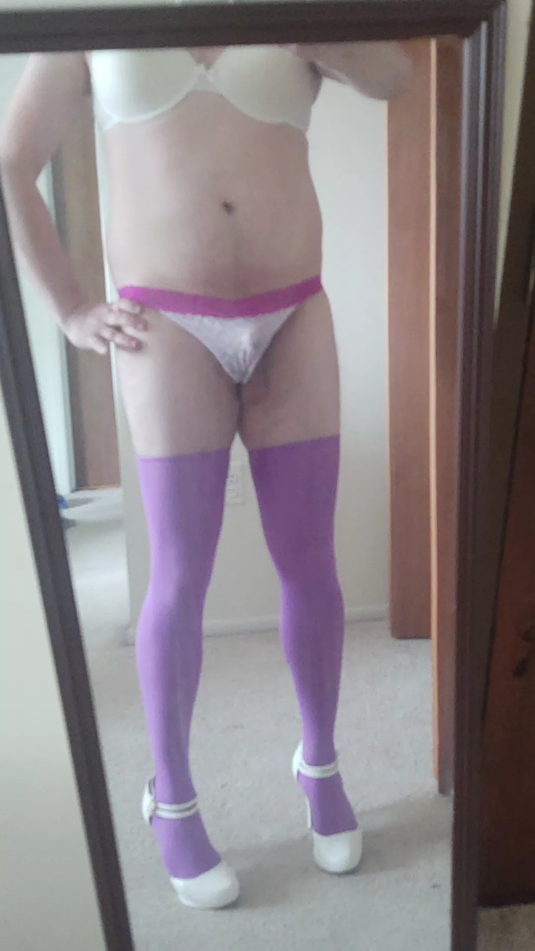 Purple and White